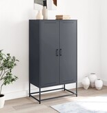 VidaXL Hoge kast 68,5x38,5x123,5 cm staal antracietkleurig