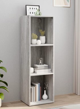 VidaXL Boekenkast/tv-meubel 36x30x114 cm hout grijs sonoma eiken