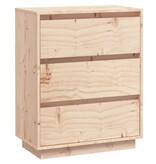 VidaXL Dressoir 60x34x75 cm massief grenenhout