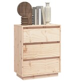 VidaXL Dressoir 60x34x75 cm massief grenenhout