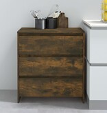 VidaXL Dressoir 70x41x75 cm bewerkt hout gerookt eikenkleurig