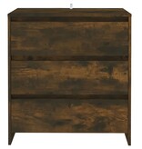VidaXL Dressoir 70x41x75 cm bewerkt hout gerookt eikenkleurig