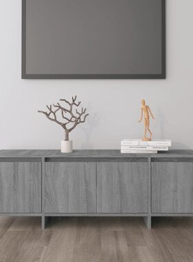 VidaXL Tv-meubel 120x30x40,5 cm bewerkt hout grijs sonoma eikenkleurig