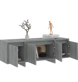 VidaXL Tv-meubel 120x30x40,5 cm bewerkt hout grijs sonoma eikenkleurig