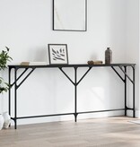 VidaXL Wandtafel 180x23x75 cm bewerkt hout zwart