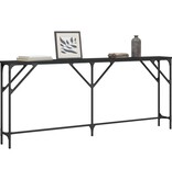 VidaXL Wandtafel 180x23x75 cm bewerkt hout zwart