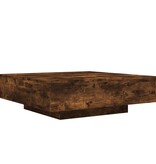 VidaXL Salontafel met LED-verlichting 100x100x31 cm gerookt eikenkleur