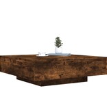 VidaXL Salontafel met LED-verlichting 100x100x31 cm gerookt eikenkleur