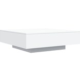 VidaXL Salontafel met LED-verlichting 100x100x31 cm wit
