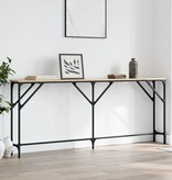 VidaXL Wandtafel 180x23x75 cm bewerkt hout sonoma eikenkleurig