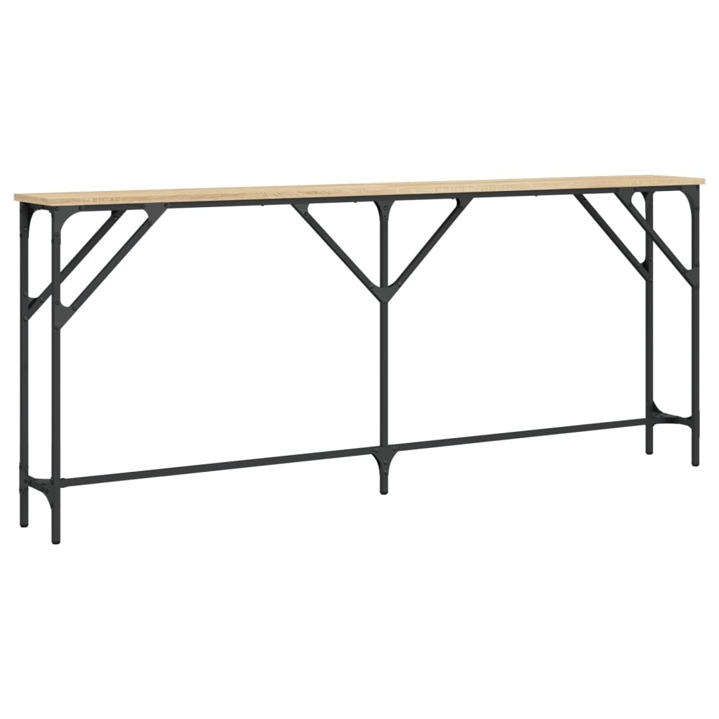 VidaXL Wandtafel 180x23x75 cm bewerkt hout sonoma eikenkleurig