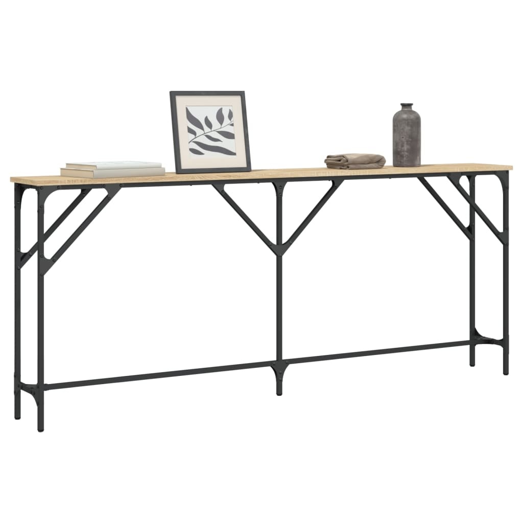 VidaXL Wandtafel 180x23x75 cm bewerkt hout sonoma eikenkleurig