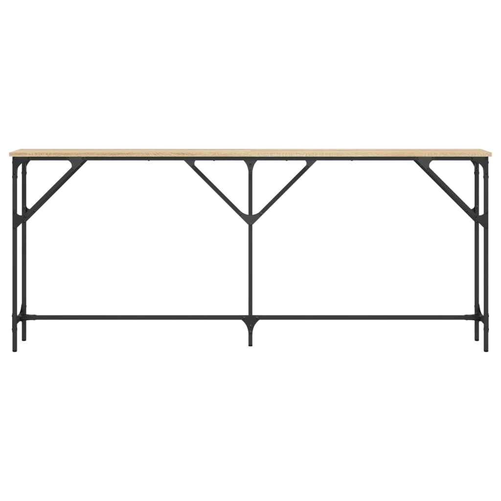 VidaXL Wandtafel 180x23x75 cm bewerkt hout sonoma eikenkleurig