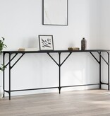 VidaXL Wandtafel 200x29x75 cm bewerkt hout zwart