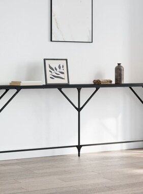 VidaXL Wandtafel 200x29x75 cm bewerkt hout zwart