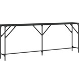 VidaXL Wandtafel 200x29x75 cm bewerkt hout zwart