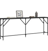 VidaXL Wandtafel 200x29x75 cm bewerkt hout zwart