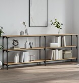 VidaXL Wandtafel 200x29x75 cm bewerkt hout sonoma eikenkleurig