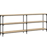 VidaXL Wandtafel 200x29x75 cm bewerkt hout sonoma eikenkleurig