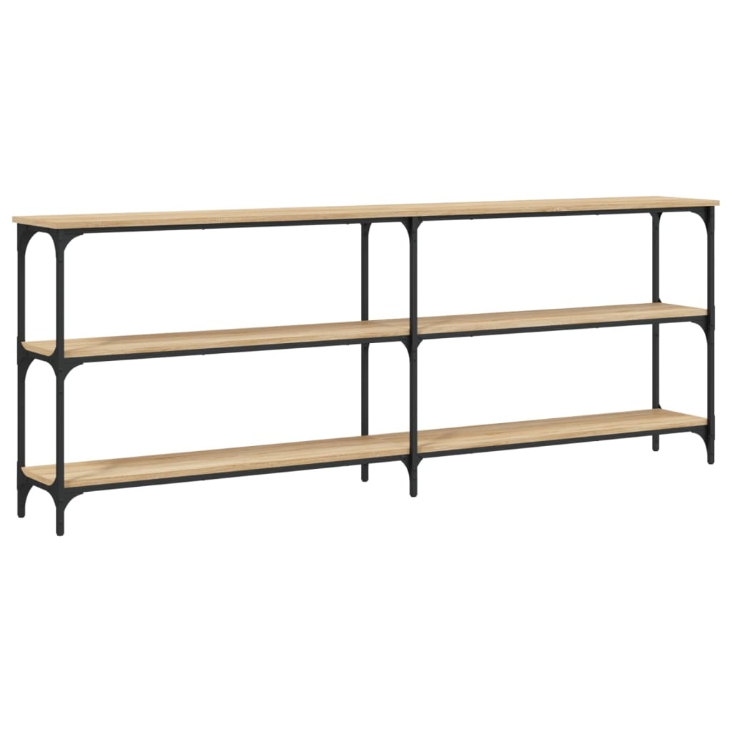 VidaXL Wandtafel 200x29x75 cm bewerkt hout sonoma eikenkleurig