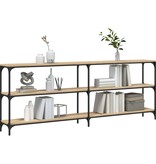 VidaXL Wandtafel 200x29x75 cm bewerkt hout sonoma eikenkleurig