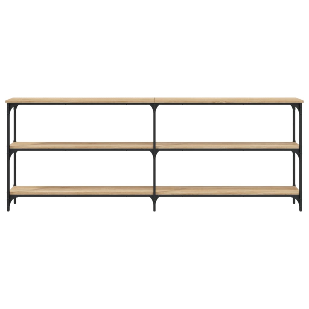 VidaXL Wandtafel 200x29x75 cm bewerkt hout sonoma eikenkleurig