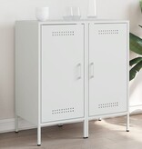 VidaXL Dressoirs 2 st 36x39x79 cm koudgewalst staal wit