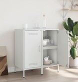 VidaXL Dressoirs 2 st 36x39x79 cm koudgewalst staal wit