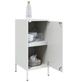 VidaXL Dressoirs 2 st 36x39x79 cm koudgewalst staal wit