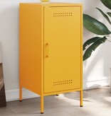 VidaXL Dressoir 36x39x79 cm koudgewalst staal mosterdgeel