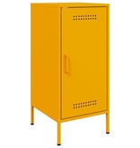 VidaXL Dressoir 36x39x79 cm koudgewalst staal mosterdgeel