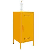 VidaXL Dressoir 36x39x79 cm koudgewalst staal mosterdgeel