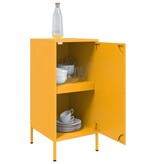 VidaXL Dressoir 36x39x79 cm koudgewalst staal mosterdgeel