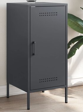 VidaXL Dressoir 36x39x79 cm koudgewalst staal antracietkleurig