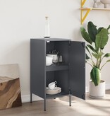 VidaXL Dressoir 36x39x79 cm koudgewalst staal antracietkleurig