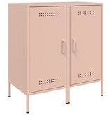 VidaXL Dressoirs 2 st 36x39x79 cm koudgewalst staal roze