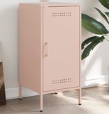 VidaXL Dressoir 36x39x79 cm koudgewalst staal roze