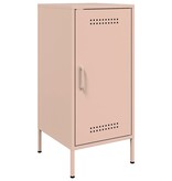 VidaXL Dressoir 36x39x79 cm koudgewalst staal roze