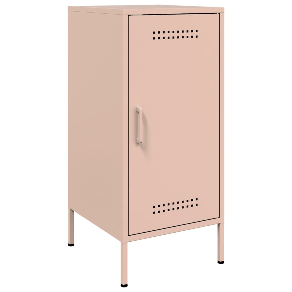 VidaXL Dressoir 36x39x79 cm koudgewalst staal roze