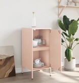 VidaXL Dressoir 36x39x79 cm koudgewalst staal roze