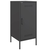VidaXL Dressoir 36x39x79 cm koudgewalst staal zwart