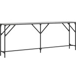 VidaXL Wandtafel 200x29x75 cm bewerkt hout grijs sonoma eikenkleurig