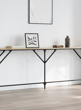 VidaXL Wandtafel 200x29x75 cm bewerkt hout sonoma eikenkleurig