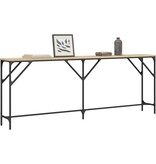 VidaXL Wandtafel 200x29x75 cm bewerkt hout sonoma eikenkleurig