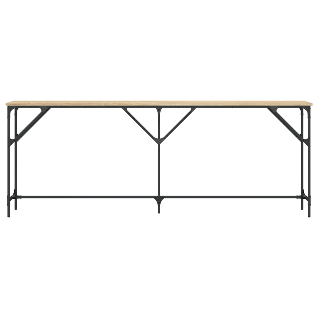 VidaXL Wandtafel 200x29x75 cm bewerkt hout sonoma eikenkleurig
