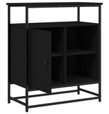 VidaXL Dressoir 69x35x80 cm bewerkt hout zwart