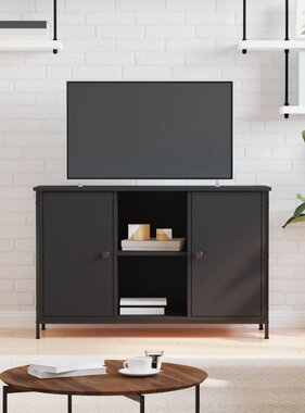 VidaXL Tv-meubel 100x35x65 cm bewerkt hout zwart