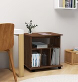 VidaXL Kast verrijdbaar 60x45x60 cm bewerkt hout bruin eikenkleur