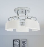 VidaXL Plafondlamp met ellipsvormige glazen kappen 5xE14 200W