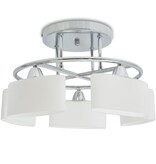 VidaXL Plafondlamp met ellipsvormige glazen kappen 5xE14 200W